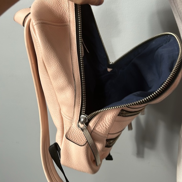 Pink grained leather Marc Jacobs mini crossbody bag with silver-tone hardware - Picture 14 of 16